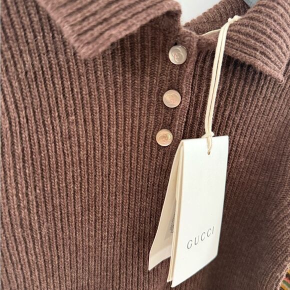 Brand new Gucci Brown knitted Dress size 4 - Picture 7 of 8